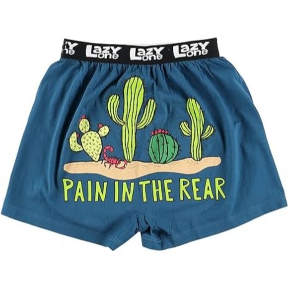 Lazy One Funny Boxers, Novelty Boxer Shorts, Cactus, Western, Desert, Prickly Pe - Picture 1 of 7